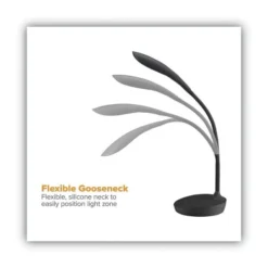 Bostitch Konnect Gooseneck Desk Lamp, Black -office furniture sale 366b608a9cf6c1f7245b443dc310fb981d