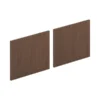 HON Mod Laminate Doors For 72"W Mod Desk Hutch, 17.86 X 14.82, Sepia Walnut 2/Carton