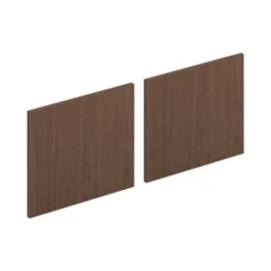 HON Mod Laminate Doors For 72"W Mod Desk Hutch, 17.86 X 14.82, Sepia Walnut 2/Carton