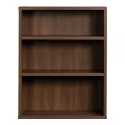Sauder Optimum Bookcase, 45"H, 3 Shelves, Spiced Mahogany