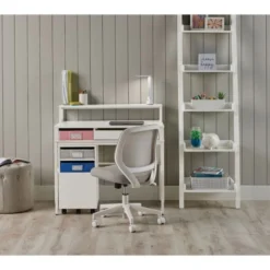 Adley Mesh/Fabric Low-Back Task Chair, Gray/White, BIFMA Certified -office furniture sale 36f1027357c740d6925b96501360ed87da