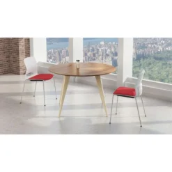 Lorell Round Conference Table Wood Base -office furniture sale 3730ed81e981698b6fb91ae33a45e81924