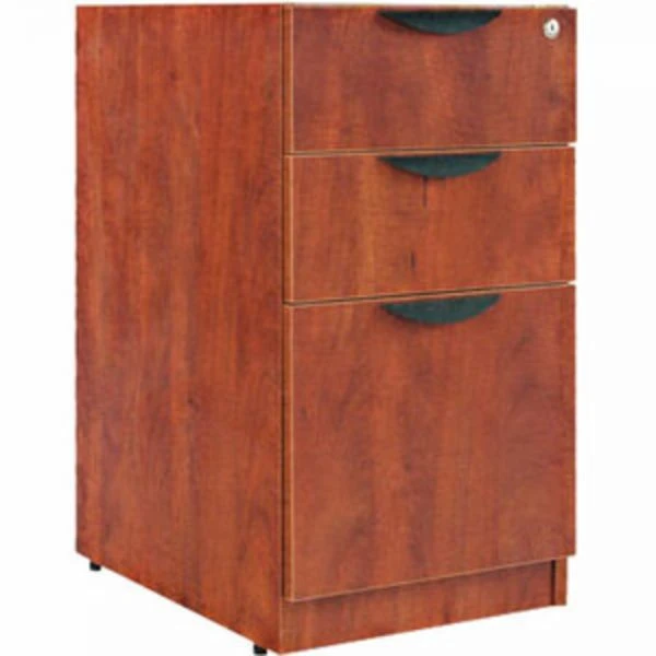 Alera Valencia Series Full Pedestal File, Left/Right, 3-Drawers: Box/Box/File, Legal/Letter, Cherry, 15.63" X 20.5" X 28.5" 3 Alera Valencia Series Full Pedestal File, Left/Right, 3-Drawers: Box/Box/File, Legal/Letter, Cherry, 15.63" X 20.5" X 28.5" - Image 3
