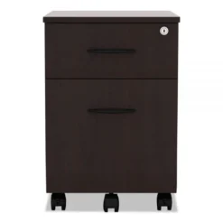 Alera Valencia Series Mobile Pedestal, Left Or Right, 2-Drawers: Box/File, Legal/Letter, Mahogany, 15.88" X 19.13" X 22.88" -office furniture sale 376abc4c7b456a2258710f659cb05456ab