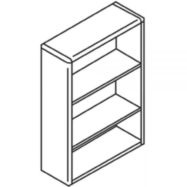 HON 10700 Series Wood Bookcase, Three-Shelf, 36w X 13.13d X 43.38h, Mahogany 5 HON 10700 Series Wood Bookcase, Three-Shelf, 36w X 13.13d X 43.38h, Mahogany - Image 5