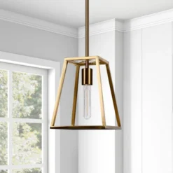 Rhom 8" Wide Open-Framed Pendant In Brass/No Shade 8 Rhom 8" Wide Open-Framed Pendant In Brass/No Shade -office furniture sale 379930eec8e81e4e354d6838f2381b8ea7