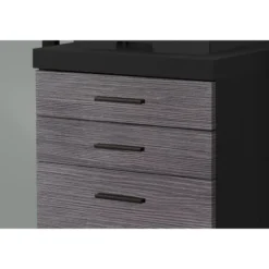 Monarch Specialties File Cabinet, Rolling Mobile, Storage Drawers, Printer Stand, Office, Work, Black And Grey Laminate, Contemporary, Modern -office furniture sale 3826442690c74f5fab9681092d3ef17d0c