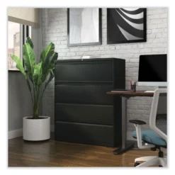 Alera Lateral File, 4 Legal/Letter-Size File Drawers, Black, 42" X 18.63" X 52.5" 15 Alera Lateral File, 4 Legal/Letter-Size File Drawers, Black, 42" X 18.63" X 52.5" -office furniture sale 384d13956ccdd919a4cc01c73b3df4cd0f