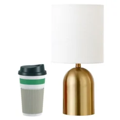 Talbot 13.25" Tall Mini Lamp With Fabric Shade In Brass/White 11 Talbot 13.25" Tall Mini Lamp With Fabric Shade In Brass/White -office furniture sale 391eca8b66cf1fb867c60d2317d88e9f79