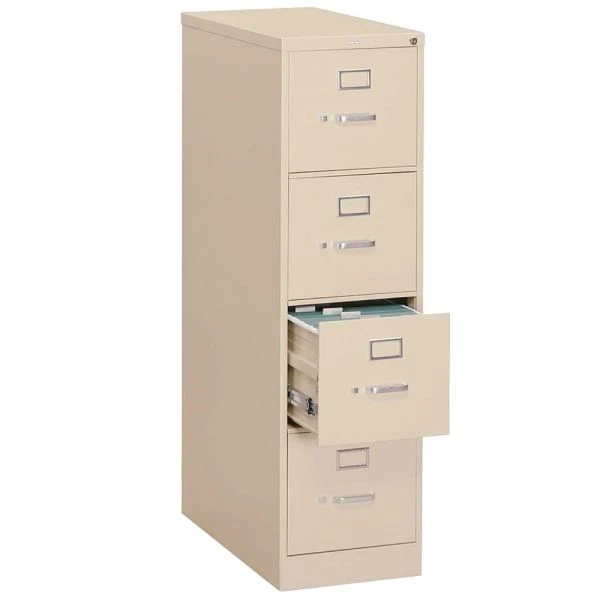 HON 310 Series 4-Drawer Vertical Metal File Cabinet, Legal, 52" Height, Full-Suspension, Putty 2 HON 310 Series 4-Drawer Vertical Metal File Cabinet, Legal, 52" Height, Full-Suspension, Putty - Image 2