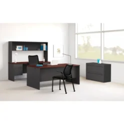 HON 38000 Series Double Pedestal Desk, 72" X 36" X 29.5", Mahogany/Charcoal 13 HON 38000 Series Double Pedestal Desk, 72" X 36" X 29.5", Mahogany/Charcoal -office furniture sale 39ae3f4f2d654cebf88a9042498a3f82df