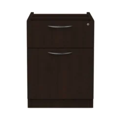 Alera Valencia Series Hanging Pedestal File, Left/Right, 2-Drawers: Box/File, Legal/Letter, Espresso, 15.63" X 20.5" X 19.25"