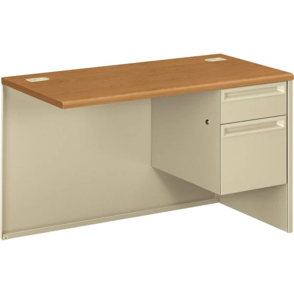 HON 38000 Series Flush Return, Right, 48w X 24d X 29.5h, Harvest/Putty 2 HON 38000 Series Flush Return, Right, 48w X 24d X 29.5h, Harvest/Putty - Image 2