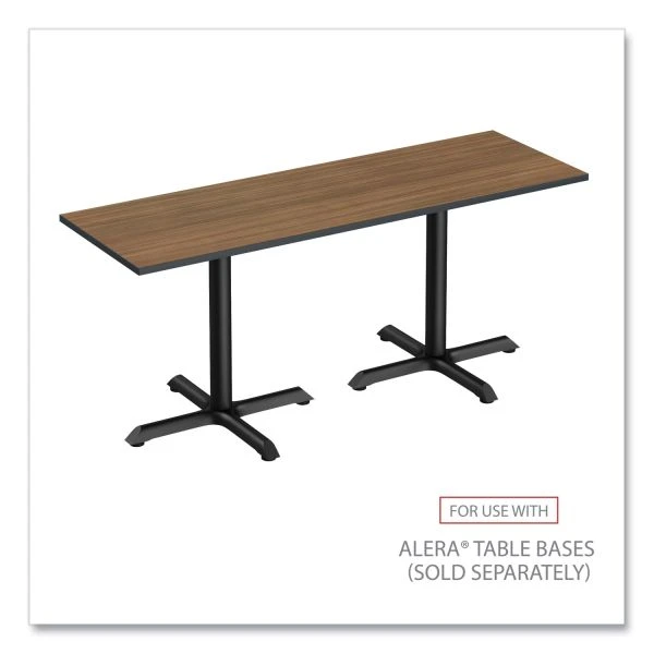 Alera Reversible Laminate Table Top, Rectangular, 47.63w X 23.63d, Espresso/Walnut 3 Alera Reversible Laminate Table Top, Rectangular, 47.63w X 23.63d, Espresso/Walnut - Image 3
