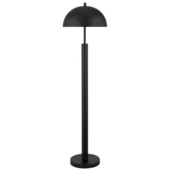 York 58" Tall Floor Lamp With Metal Shade In Blackened Bronze