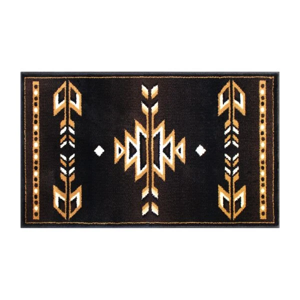 Amado Collection Southwestern 2' X 3' Brown Area Rug - Olefin Accent Rug With Jute Backing - Living Room, Bedroom, Entryway 2 Amado Collection Southwestern 2' X 3' Brown Area Rug - Olefin Accent Rug With Jute Backing - Living Room, Bedroom, Entryway - Image 2