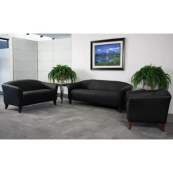 HERCULES Imperial Series Black LeatherSoft Sofa