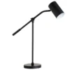 Willis 24" Tall Boom Arm Table Lamp With Metal Shade In Blackened Bronze/Blackened Bronze