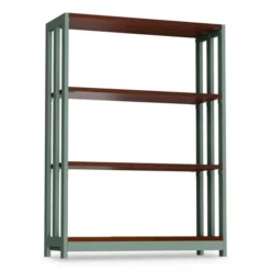 Linea Italia Trento Line Bookcase, Three-Shelf, 31.5w X 11.5d X 43.25h, Cherry -office furniture sale 3d040ccf06ce29bb515800d6982cd26899