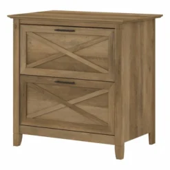 Bush Furniture Key West 2 Drawer Lateral File Cabinet In Reclaimed Pine