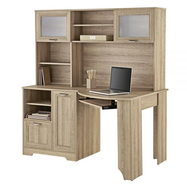 Magellan 58” Hutch For Corner/L-Desk, Blonde Ash 7 Magellan 58” Hutch For Corner/L-Desk, Blonde Ash - Image 7