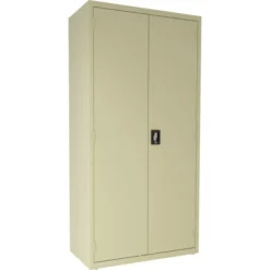 Lorell 4-shelf Steel Janitorial Cabinet