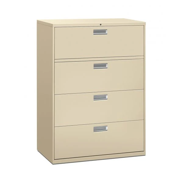 HON 600 Series Four-Drawer Lateral File, Letter/Legal/A4, 42w X 18d, Putty 1 HON 600 Series Four-Drawer Lateral File, Letter/Legal/A4, 42w X 18d, Putty