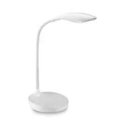 Bostitch Konnect Gooseneck Desk Lamp, White