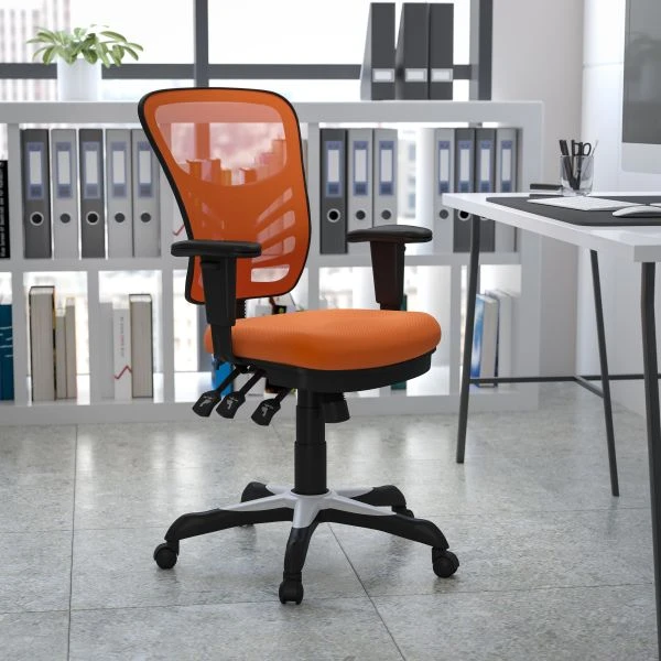 Flash Furniture Mid-Back Mesh Task Chair With Triple Paddle Control 1 Flash Furniture Mid-Back Mesh Task Chair With Triple Paddle Control