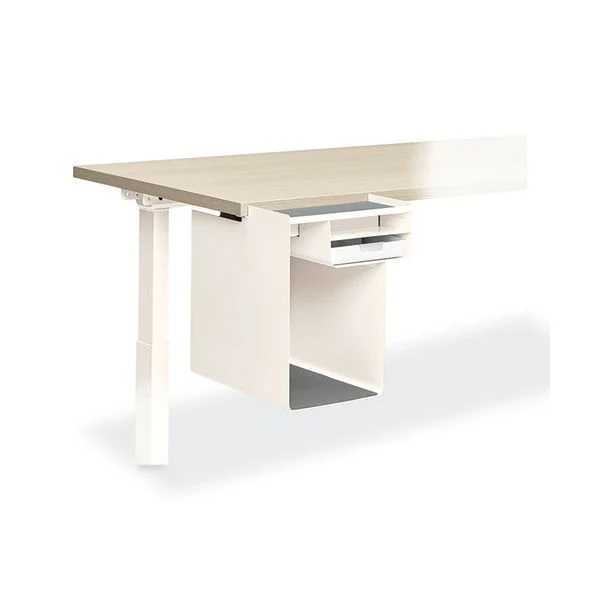 Allsteel Radii Open L Undermount File Cabinet, Brilliant White, 13" X 15" X 16" 1 Allsteel Radii Open L Undermount File Cabinet, Brilliant White, 13" X 15" X 16"