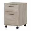 Bush Furniture Key West 2 Drawer Mobile File Cabinet In Washed Gray