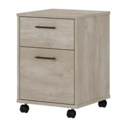Bush Furniture Key West 2 Drawer Mobile File Cabinet In Washed Gray