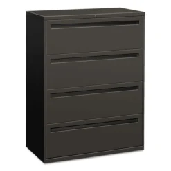 HON 700 Series Four-Drawer Lateral File, Letter/Legal/A4, 42w X 18d, Charcoal