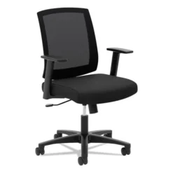 HON Torch HVL511 Mesh Mid-Back Task Chair With Arms, Black