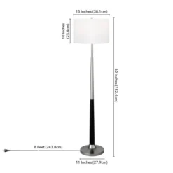 Lyon Two-Tone Floor Lamp With Fabric Shade In Brushed Nickel/Matte Black/White 10 Lyon Two-Tone Floor Lamp With Fabric Shade In Brushed Nickel/Matte Black/White -office furniture sale 3fa89375e032201507dc80532a08e1bab8