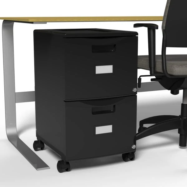 Storex 2-Drawer Mobile File Cabinet With Lock 6 Storex 2-Drawer Mobile File Cabinet With Lock - Image 6