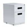 Alera File Pedestal, Left Or Right, 2-Drawers: Box/File, Legal/Letter, Light Gray, 14.96" X 19.29" X 21.65"