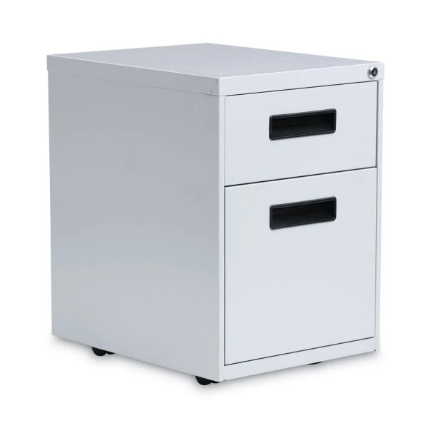Alera File Pedestal, Left Or Right, 2-Drawers: Box/File, Legal/Letter, Light Gray, 14.96" X 19.29" X 21.65" 1 Alera File Pedestal, Left Or Right, 2-Drawers: Box/File, Legal/Letter, Light Gray, 14.96" X 19.29" X 21.65"
