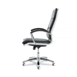 Alera Neratoli High-Back Slim Profile Chair, Supports Up To 250 Lbs., Black Seat/Black Back, Chrome Base -office furniture sale 401d675889b7874be7f796f7604cb8b960