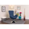 Flash Furniture Blue Fabric Egg Series Reception-Lounge-Side Chair