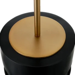 Pax 27" Tall Table Lamp With Fabric Shade In Matte Black/Brass 9 Pax 27" Tall Table Lamp With Fabric Shade In Matte Black/Brass -office furniture sale 407e9754a574d0caea0abff52f40caa205