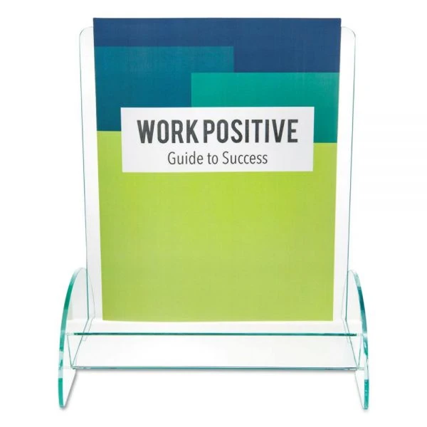 Deflecto Euro-Style DocuHolder, Magazine Size, 9.81w X 6.31d X11h, Green Tinted 4 Deflecto Euro-Style DocuHolder, Magazine Size, 9.81w X 6.31d X11h, Green Tinted - Image 4