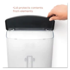 Deflecto Outdoor Literature Box, 10w X 4.5d X 13.13h, Clear/Black -office furniture sale 40d2c424039fffc2d802aabe334d7676a7