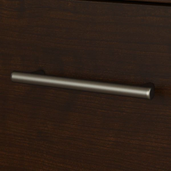 Bush Furniture Somerset 72W L Shaped Desk With Hutch And Lateral File Cabinet In Mocha Cherry 3 Bush Furniture Somerset 72W L Shaped Desk With Hutch And Lateral File Cabinet In Mocha Cherry - Image 3