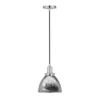 Madison 8" Wide Pendant With Metal Shade In Polished Nickel/Polished Nickel