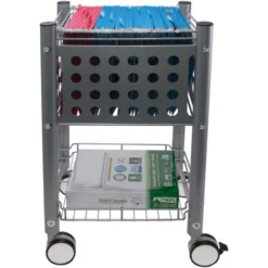 Vertiflex Sidekick File Cart, Metal, 1 Shelf, 1 Bin, 13.75" X 15.5" X 26.25", Matte Gray 6 Vertiflex Sidekick File Cart, Metal, 1 Shelf, 1 Bin, 13.75" X 15.5" X 26.25", Matte Gray -office furniture sale 4102c36f8ee3f3b59bdc0678d49e6ec7b6