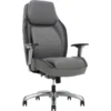 Shaquille O'Neal Zephyrus Ergonomic Bonded Leather High-Back Executive Chair, Gray