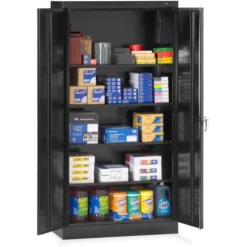 Tennsco 72" High Standard Cabinet (Unassembled), 36w X 24d X 72h, Black -office furniture sale 4199ad9b4855fe4b3f470022e6d6ebc7a7