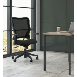 HON VL702 Mesh High-Back Task Chair, Supports Up To 250 Lb, 18.5" To 23.5" Seat Height, Black -office furniture sale 419c2280ac8a2e31b8595a248d5ab54477