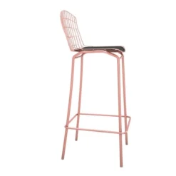Madeline Barstool, Set Of 3 In Rose Pink Gold And Black -office furniture sale 41a01e614207875d0e642b96250776cdd0